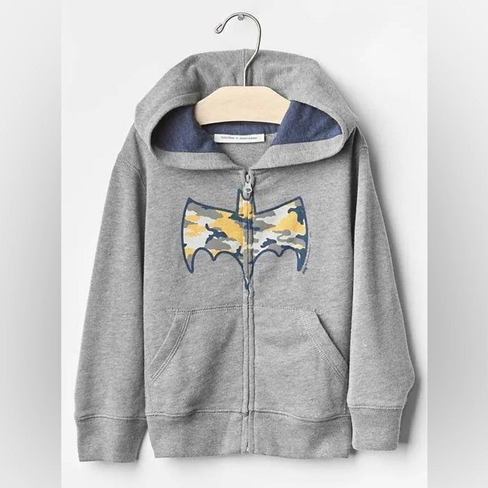 Gently used junk food x gap Batman zip up